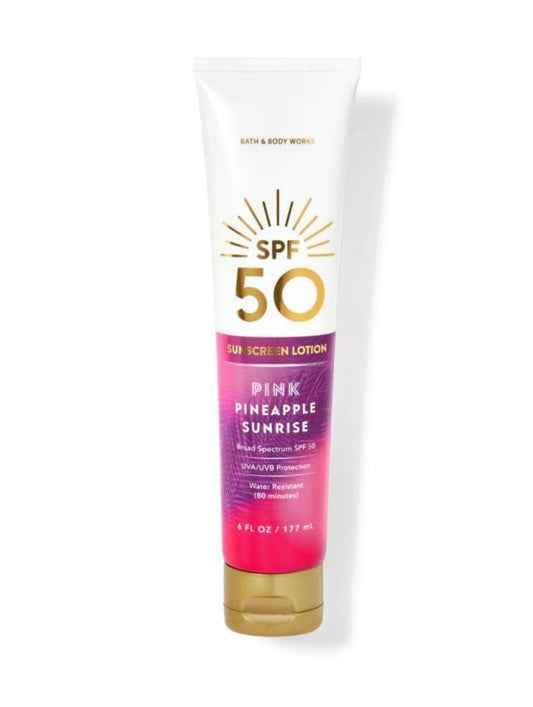 PROTECTOR SOLAR PARA EL CUERPO SPF 50 PINK PINEAPPLE SUNRISE 177ml BATH & BODY WORKS