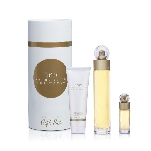 ESTUCHES 360 (CILINDRO) 3 PIEZAS 100ML EDP MUJER PERRY ELLIS