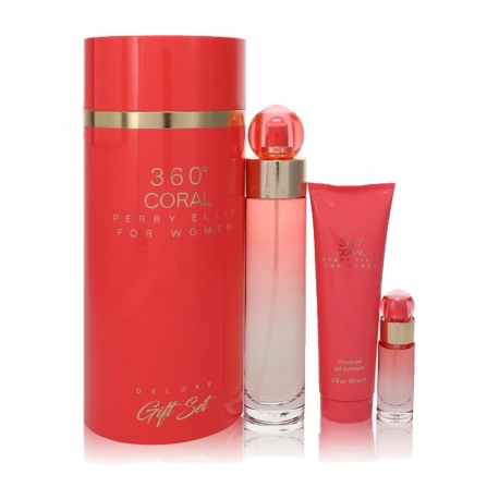 ESTUCHES 360 CORAL (CILINDRO) MUJER 100ml EDP PERRY ELLIS