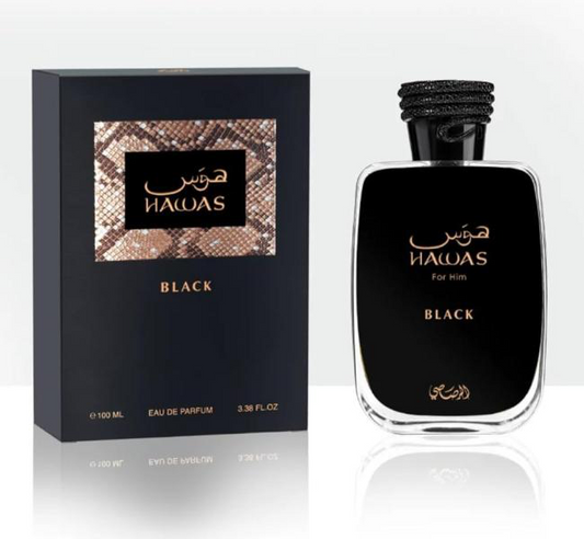 HAWAS BLACK 100ML EDP HOMBRE RASASI / ARABES