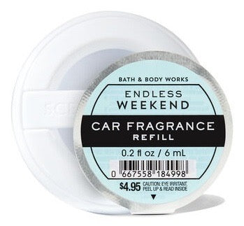 FRAGANCIA PARA AUTO ENDLESS WEEKEND BATH & BODY WORKS