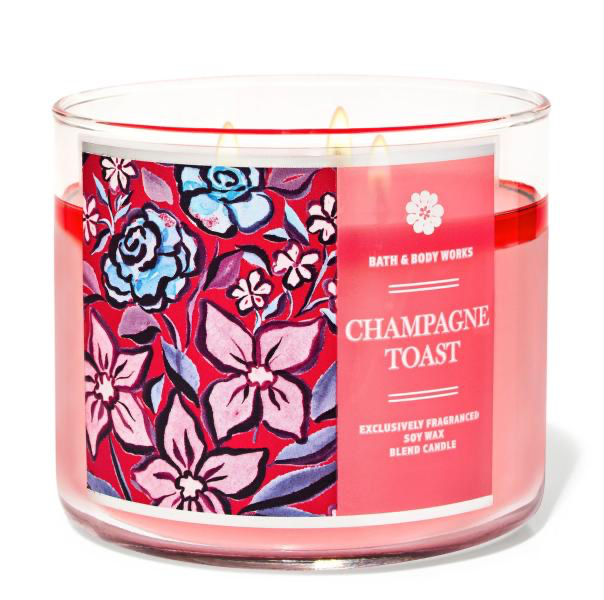 CANDELAS DE TRES MECHAS CHAMPAGNE TOAST BATH & BODY WORKS